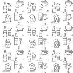 beverage seamless background drink color grey