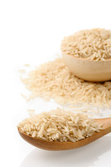 pile of brown rice
