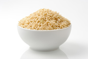 pile of brown rice
