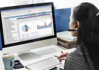 Spreadsheet Marketing Budget Report File Concept