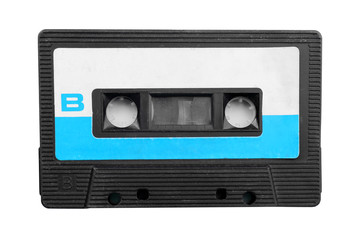 Obraz premium Old audio cassette, isolated on white