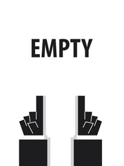 EMPTY typography 
