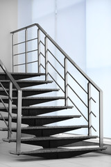 Modern stairs in office