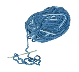 Multi-Colored Blue Yarn