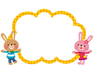 かわいい動物　コピースペース