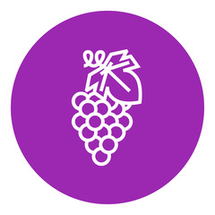 Grape line icon.