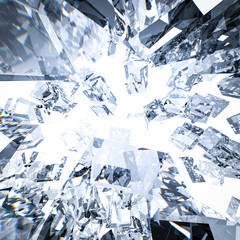 broken glass background