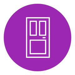 Front door line icon.
