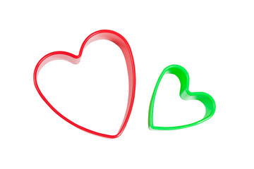 love heart shape on white background. Love concept.
