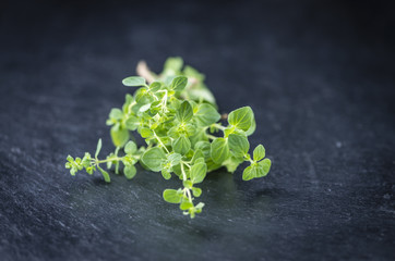 Portion of fresh Oregano