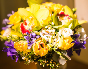 gold wedding  closeup