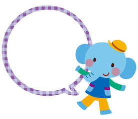 かわいい動物　コピースペース