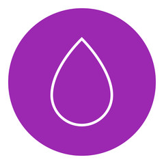 Water drop line icon.