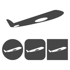 Plane Icon - vector icons set