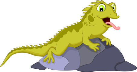 cute chameleon cartoon