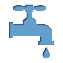 Logo robinet.. Plombier.