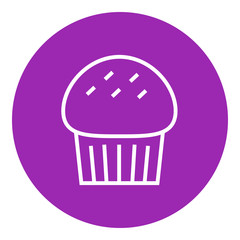 Cupcake line icon.