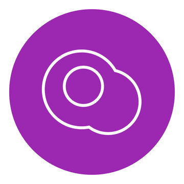 recommend clip art: Fried egg line icon.