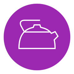 Obraz premium Kettle line icon.