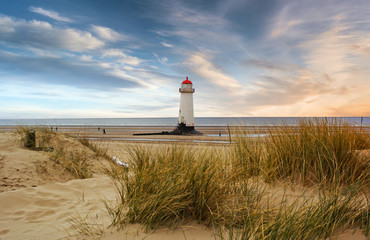 Sonnenuntergang Leuchtturm.