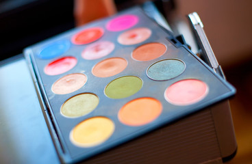 Naklejka premium Multi colored make-up