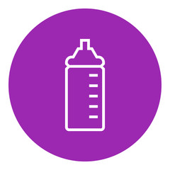 Feeding bottle line icon.