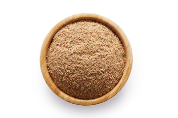 oat bran in bowlo