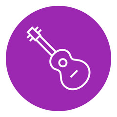 Guitar line icon.