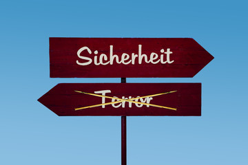 Schild 48 - Sicherheit vs Terror