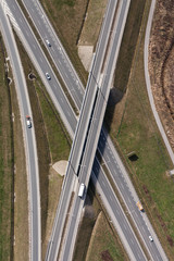 Fototapeta premium aerial view of highway