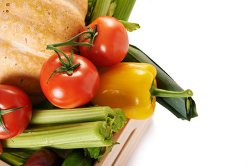fresh vegatables close up
