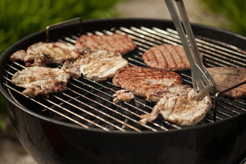 turning stakes on BBQ