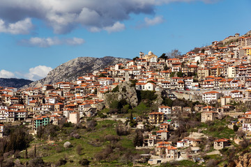 Fototapeta na wymiar Arachova traditional mountain village, Greece