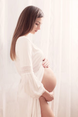  portrait of the beautiful pregnant woman