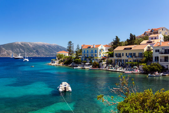 Fiscardo summer resort in Kefalonia, Greece