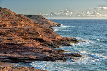 Kalbarri Batavia coast cliffs on the ocean
