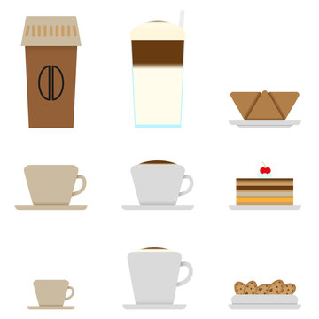 Coffee and Candy shop menu icons
