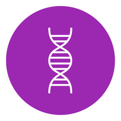 DNA line icon.