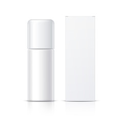Realistic White Cosmetics bottle can Spray
