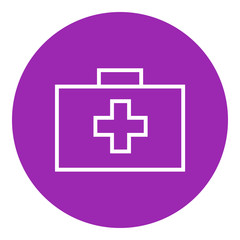 First aid kit line icon.