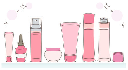 化粧品のイラスト