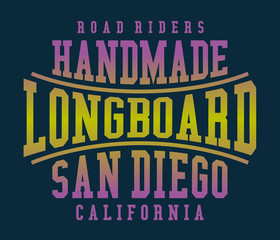 Handmade Vintage Longboard Sign