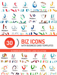 Large set of business line logos