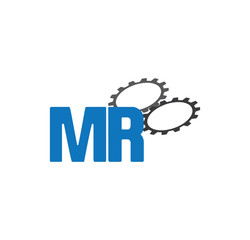 Fototapeta premium mr alphabet with 2 gears
