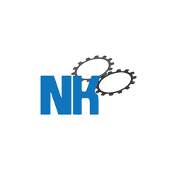 nk alphabet with 2 gears