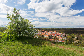 Fototapeta na wymiar Moravsky Krumlov, picturesque town in southern Moravia, Czech Re