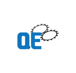 qe alphabet with 2 gears