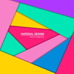 Vector material design background.
