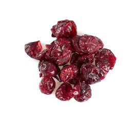 dried cranberry isolated on white