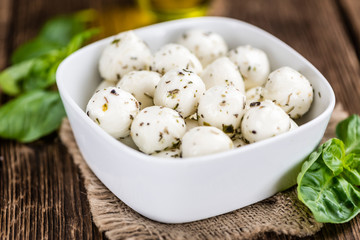 Mozzarella Cheese (marinated with herbs)